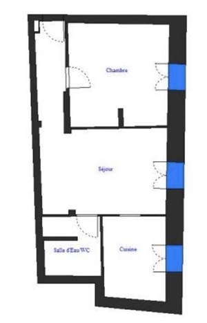 t2 à la vente -   06000  NICE, surface 46 m2 vente t2 - UBI481233317
